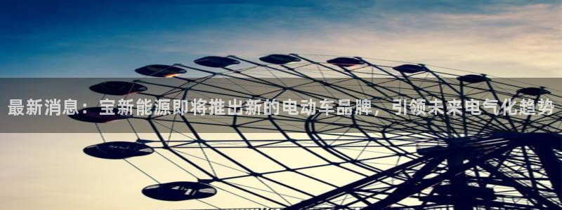 新宝gg返点1956是多少:最新消息:宝新能源即将推出新的电