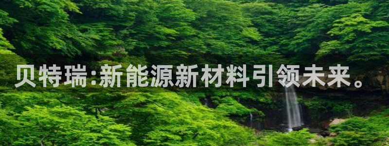 新宝GG管理：贝特瑞:新能源新材料引领未