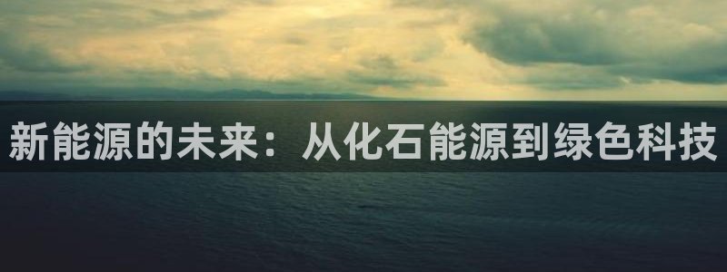 新宝GG专业团队：新能源的未来：从化石能