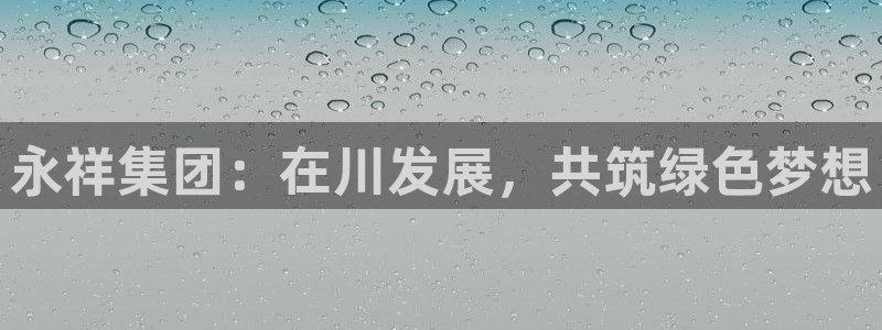 新宝平台gg：永祥集团：在川发展，共筑绿